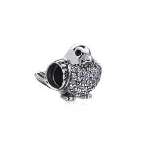 PANDORA - Rouge-gorge, cz rouge et incolore - 791731CZR (image pour) PANDORA - Rouge-gorge, cz rouge et incolore - 791731CZR