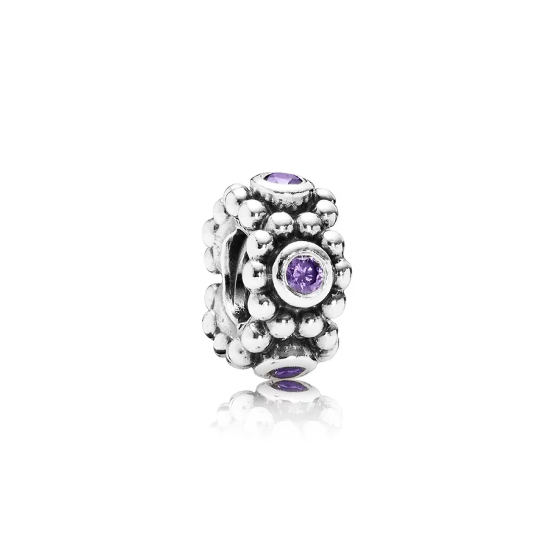(image pour) PANDORA - Sa majesté, cz mauve - 791122ACZ - Charms