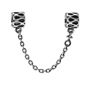 (image pour) PANDORA - Silver safety chain - 790315 - Charms