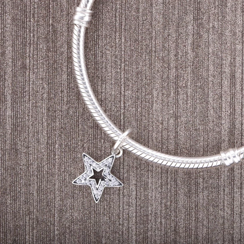 (image pour) PANDORA - Symbole d'aspiration, cz incolore - 791348CZ - Charms - Afficher 3