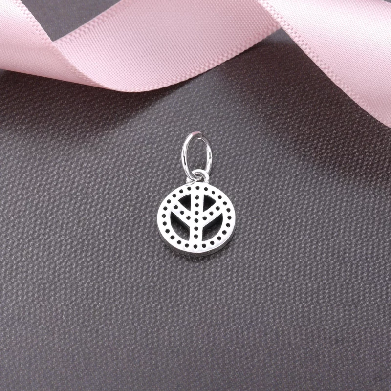 (image pour) PANDORA - Symbole de paix, cz incolore - 791308CZ - Charms - Afficher 3