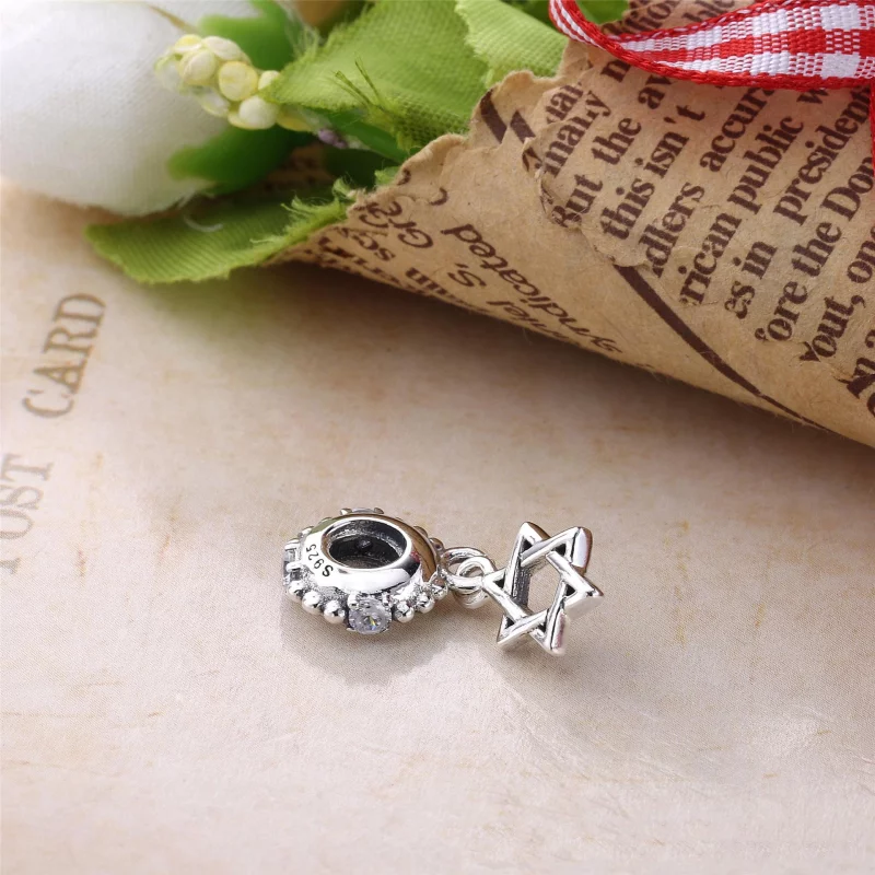 (image pour) PANDORA - étoile de david, cz incolore - 791167CZ - Charms - Afficher 2