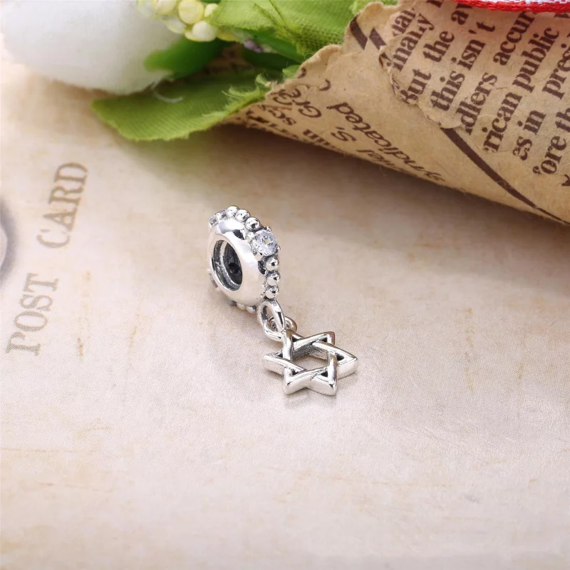 (image pour) PANDORA - étoile de david, cz incolore - 791167CZ - Charms - Afficher 3