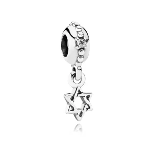 (image pour) PANDORA - étoile de david, cz incolore - 791167CZ - Charms