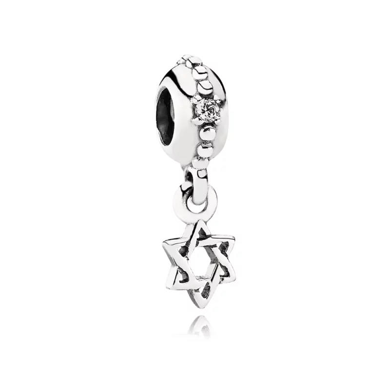 (image pour) PANDORA - étoile de david, cz incolore - 791167CZ - Charms