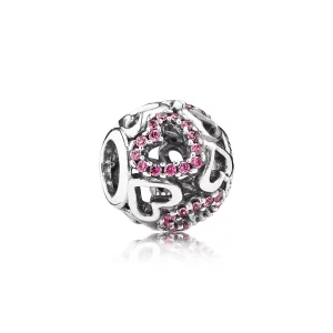 PANDORA - Tomber en amour, cz rose fantaisie - 791424CZS - Charms (image pour) PANDORA - Tomber en amour, cz rose fantaisie - 791424CZS - Charms