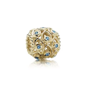 (image pour) PANDORA - Trésor de l'océan, topaze traitée bleu foncé - 750817TPP