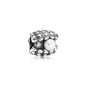 (image pour) PANDORA - Unique au monde, perle blanche - 791134P - Charms