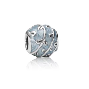 PANDORA - Vignes, émail bleu nacré - 790525EN18 - Charms (image pour) PANDORA - Vignes, émail bleu nacré - 790525EN18 - Charms