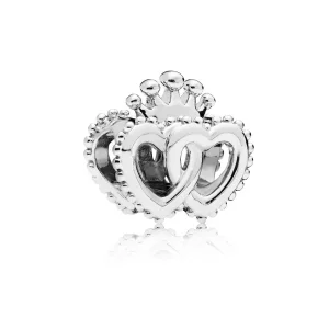 (image pour) Union de Cœurs Royaux, charm PANDORA France - 797670