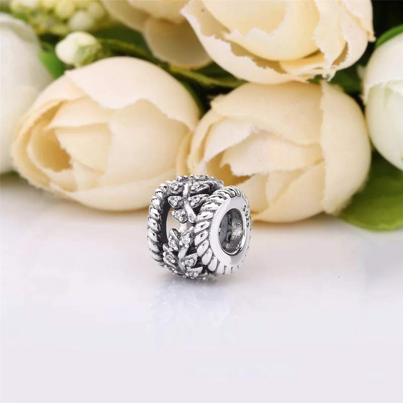 (image pour) Volutes de Grains Éblouissantes, charm PANDORA France - 797597CZ - Afficher 3