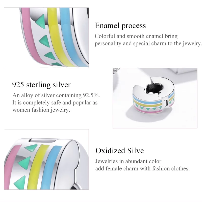 (image pour) Charm Clip Style PANDORA Coloré - SCC1756 - Afficher 7