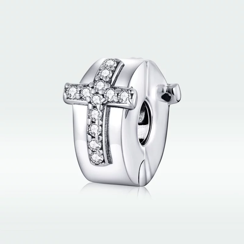 (image pour) Charm Clip Style PANDORA Croix - SCC1497 - Afficher 5