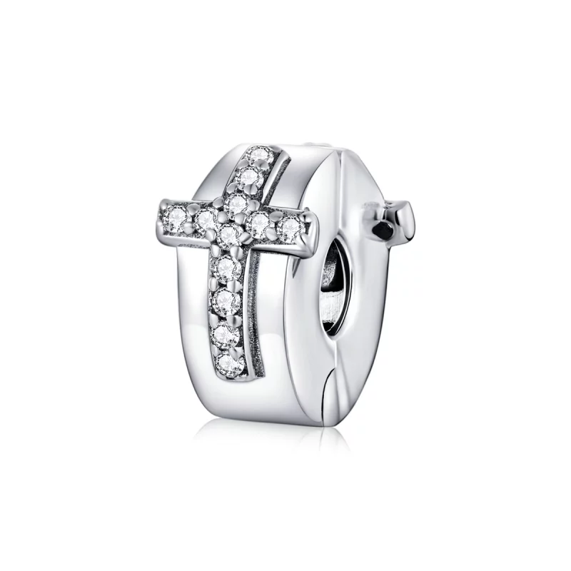 (image pour) Charm Clip Style PANDORA Croix - SCC1497
