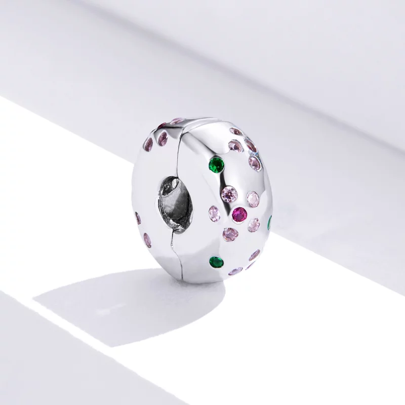 (image pour) Charm Clip Style PANDORA Fleurs contractées - BSC245 - Afficher 3