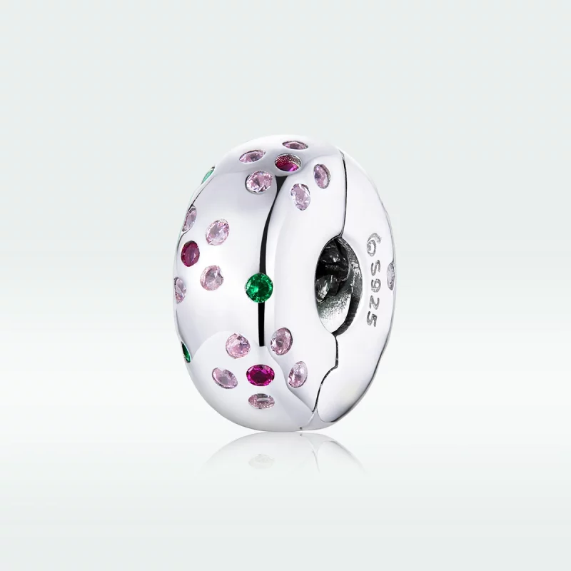 (image pour) Charm Clip Style PANDORA Fleurs contractées - BSC245 - Afficher 5