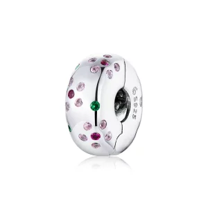 (image pour) Charm Clip Style PANDORA Fleurs contractées - BSC245