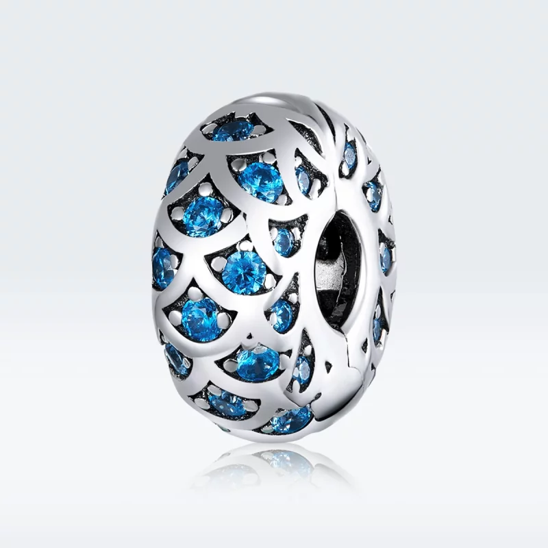 (image pour) Charm Clip Style PANDORA Élégance Bleue - SCC1513 - Afficher 5