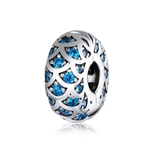 (image pour) Charm Clip Style PANDORA Élégance Bleue - SCC1513