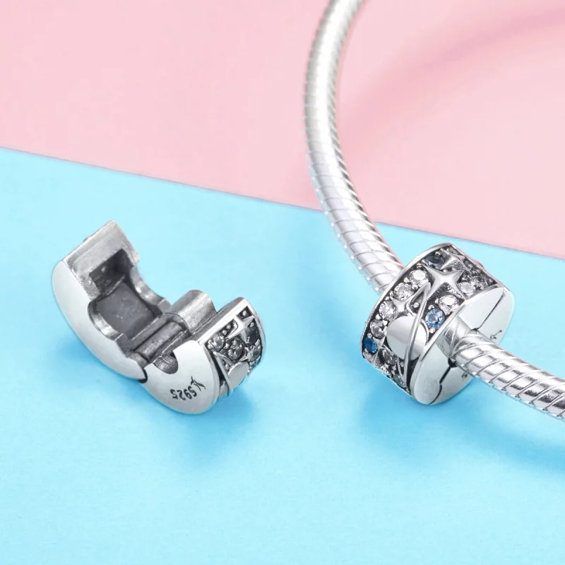 (image pour) Charm Clip Style PANDORA Planète - SCC985 - Afficher 3