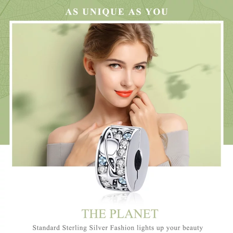 (image pour) Charm Clip Style PANDORA Planète - SCC985 - Afficher 6