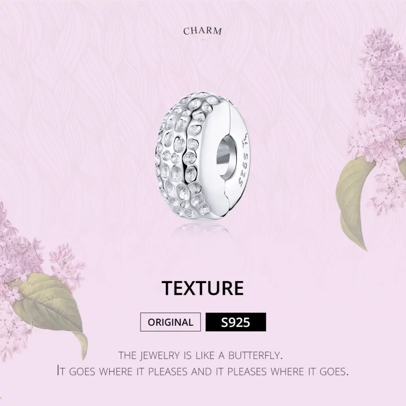 (image pour) Charm Clip Style PANDORA Texture - SCC1490 - Afficher 6