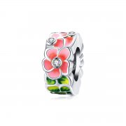 Charm espaceur Style PANDORA Fleurs colorées - SCC1727