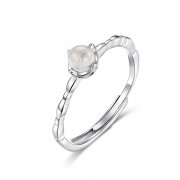 Bague Ouverte Style PANDORA Pierre de lune - SCR536