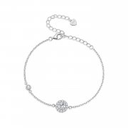 Bracelet Simple de style Pandora d'un carat (Un Certificat) - MSB007