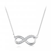 Collier en forme de bande de Möbius de style Pandora (un certificat) - MSN018