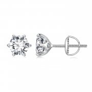 Boucles d'oreilles Pandora Style en Moissanite de 1 carat - MSE021-S