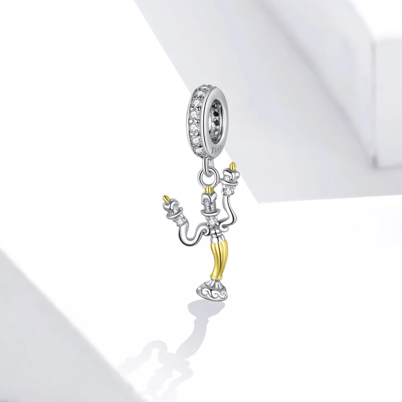 (image pour) Boucle d'oreille pendante style Pandora avec bougeoir magique - BSC319 - Afficher 2