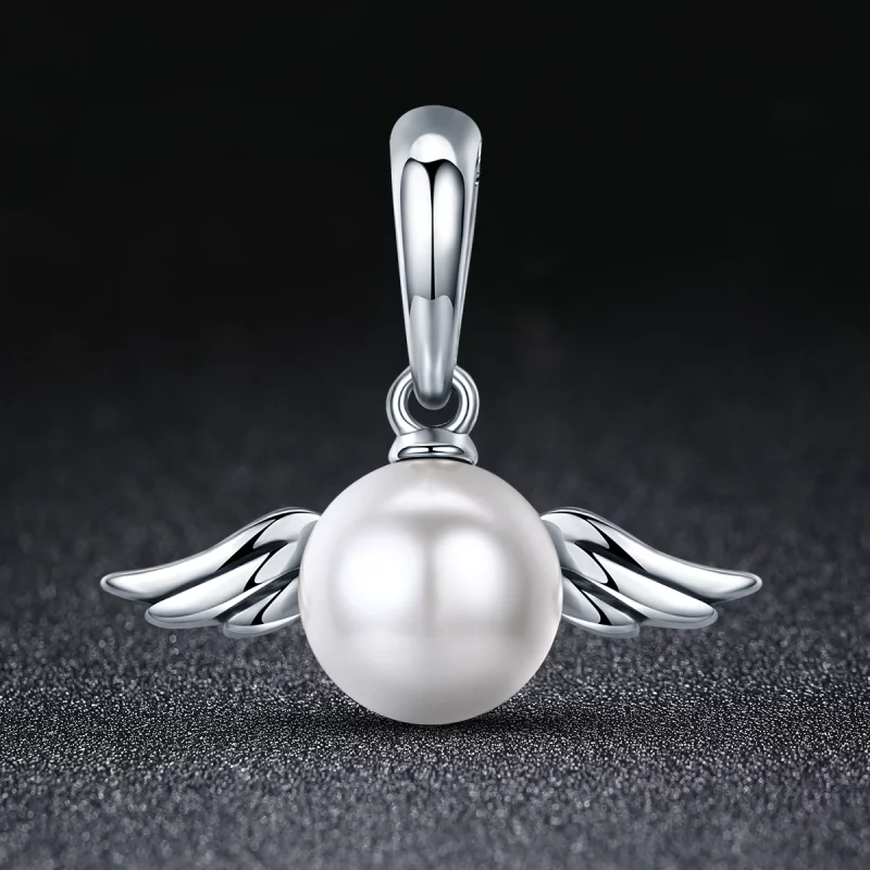 (image pour) Charm Pendant Style PANDORA Ailes d'ange perle - SCC381 - Afficher 2