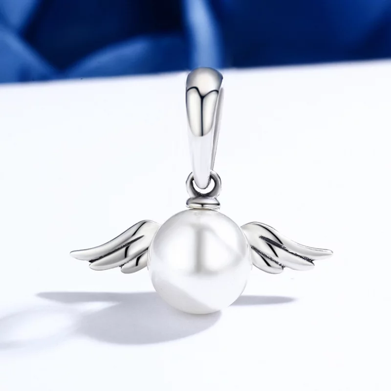 (image pour) Charm Pendant Style PANDORA Ailes d'ange perle - SCC381 - Afficher 3