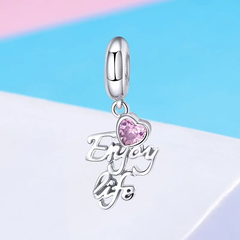 (image pour) Charm Pendant Style PANDORA Aimer la vie - SCC907 - Afficher 4