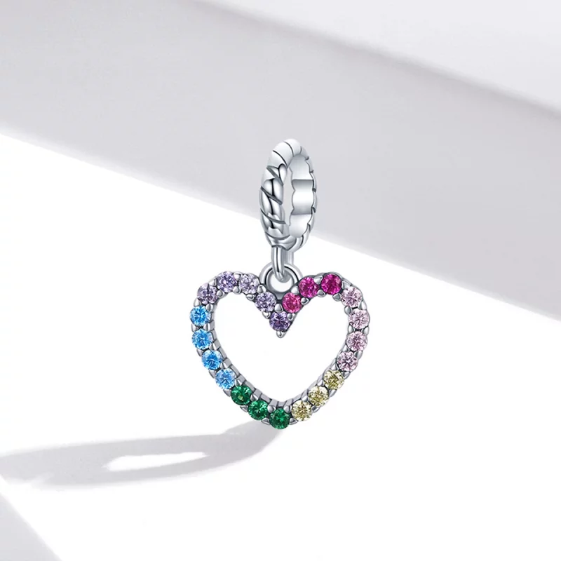(image pour) Charm Pendant Style PANDORA Amour arc-en-ciel - SCC1851 - Afficher 2