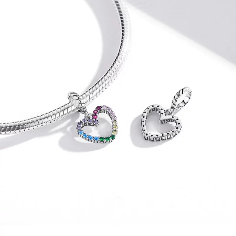 (image pour) Charm Pendant Style PANDORA Amour arc-en-ciel - SCC1851 - Afficher 4