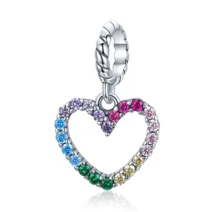 (image pour) Charm Pendant Style PANDORA Amour arc-en-ciel - SCC1851