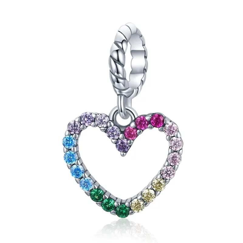 (image pour) Charm Pendant Style PANDORA Amour arc-en-ciel - SCC1851