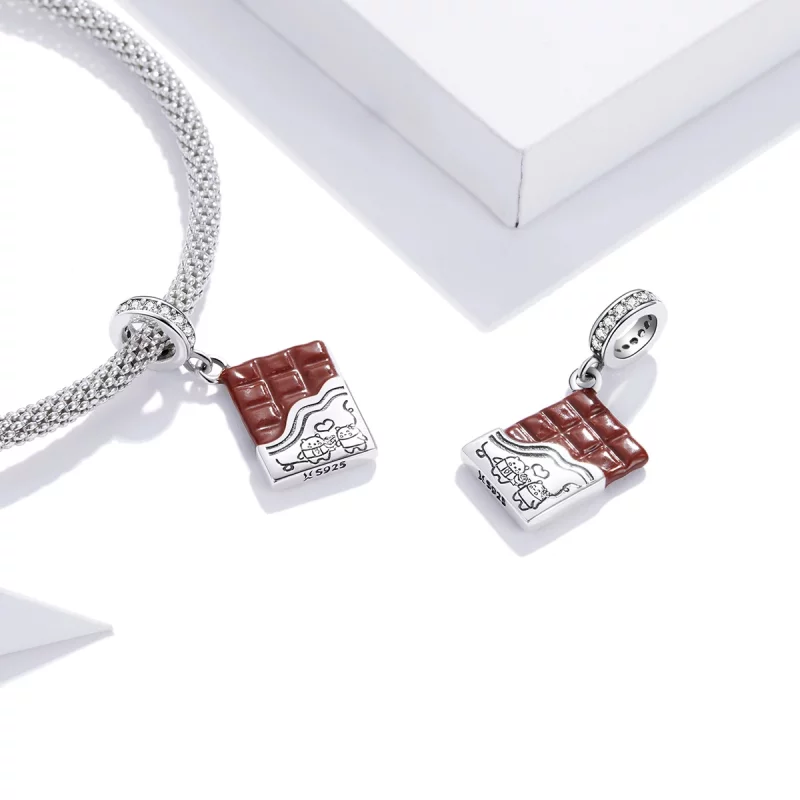 (image pour) Charm Pendant Style PANDORA Amour au chocolat - SCC1782 - Afficher 4