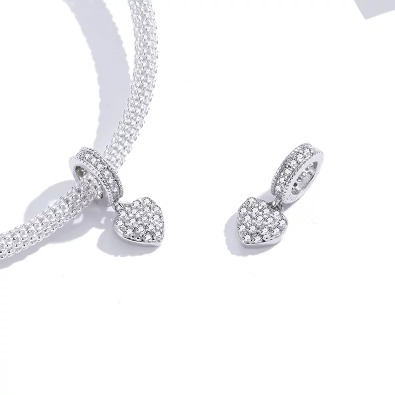 (image pour) Charm Pendant Style PANDORA Amour brillant - BSC211 - Afficher 3