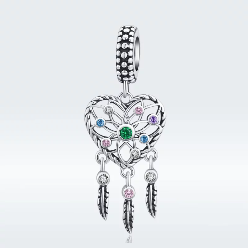 (image pour) Charm Pendant Style PANDORA Arbre coeur ajourés - SCC1445 - Afficher 5