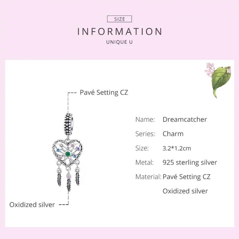 (image pour) Charm Pendant Style PANDORA Arbre coeur ajourés - SCC1445 - Afficher 7