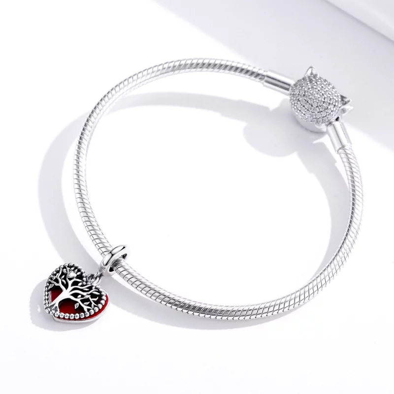 (image pour) Charm Pendant Style PANDORA Arbre d'amour - SCC1556 - Afficher 4