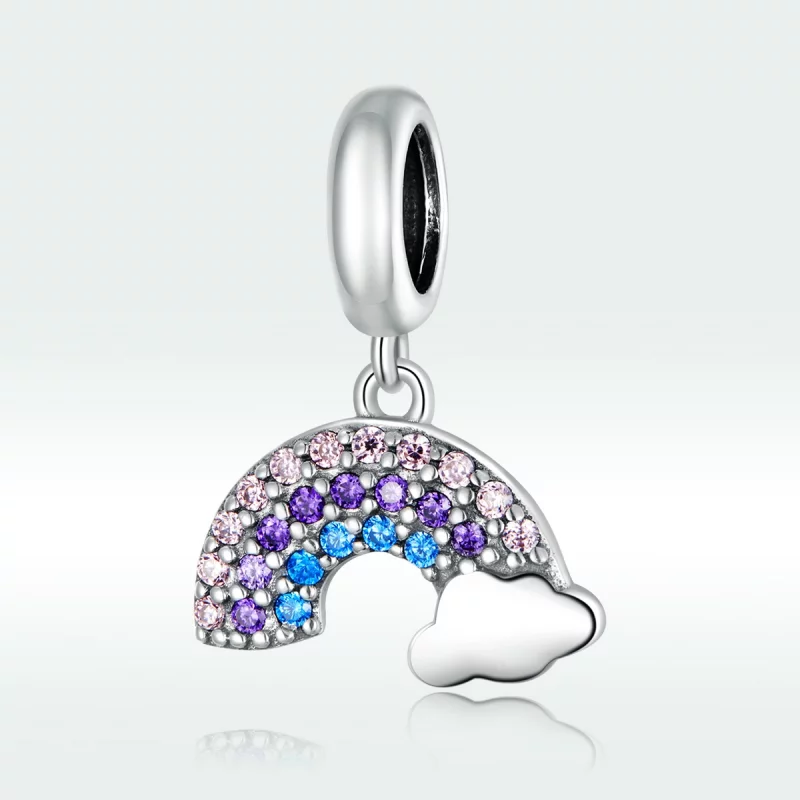(image pour) Charm Pendant Style PANDORA Arc-en-ciel coloré - SCC1625 - Afficher 5