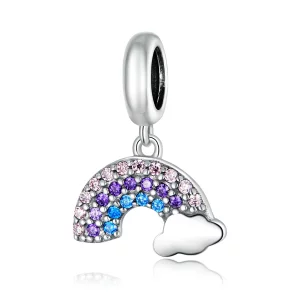 (image pour) Charm Pendant Style PANDORA Arc-en-ciel coloré - SCC1625