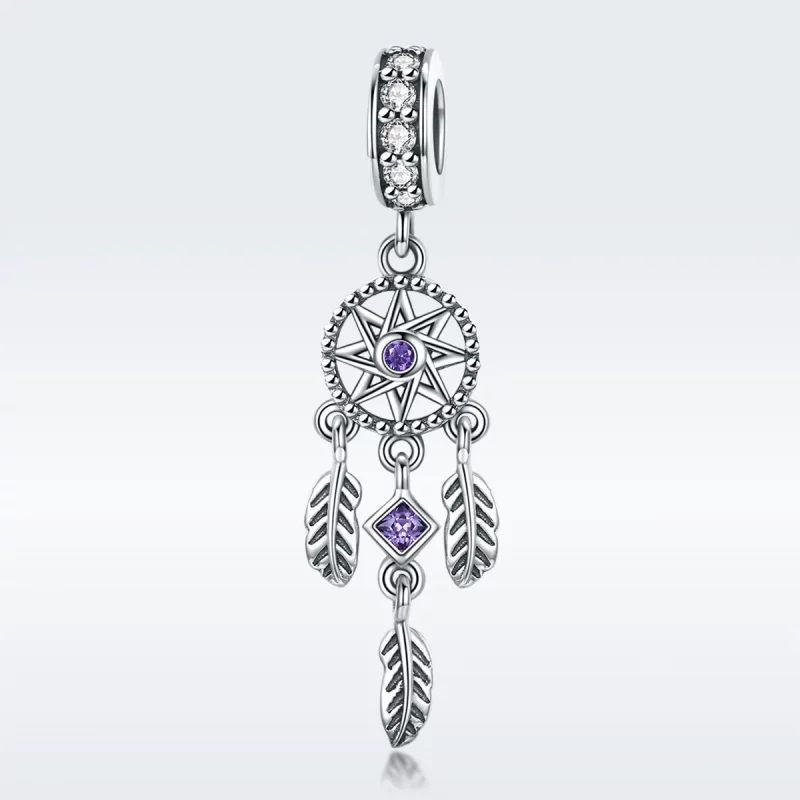(image pour) Charm Pendant Style PANDORA Attrapeur de rêves - SCC841 - Afficher 3