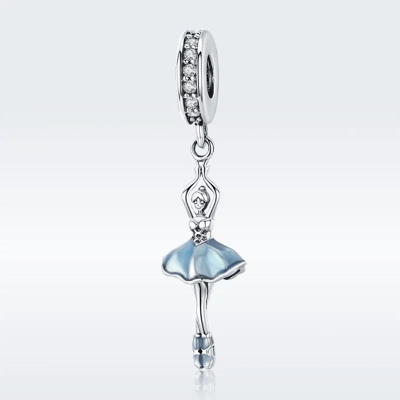 (image pour) Charm Pendant Style PANDORA Ballerine - SCC514 - Afficher 2