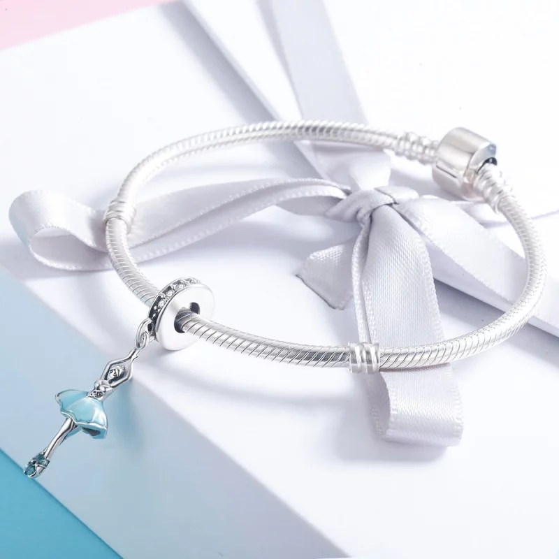 (image pour) Charm Pendant Style PANDORA Ballerine - SCC514 - Afficher 4