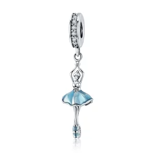 Charm Pendant Style PANDORA Ballerine - SCC514 (image pour) Charm Pendant Style PANDORA Ballerine - SCC514